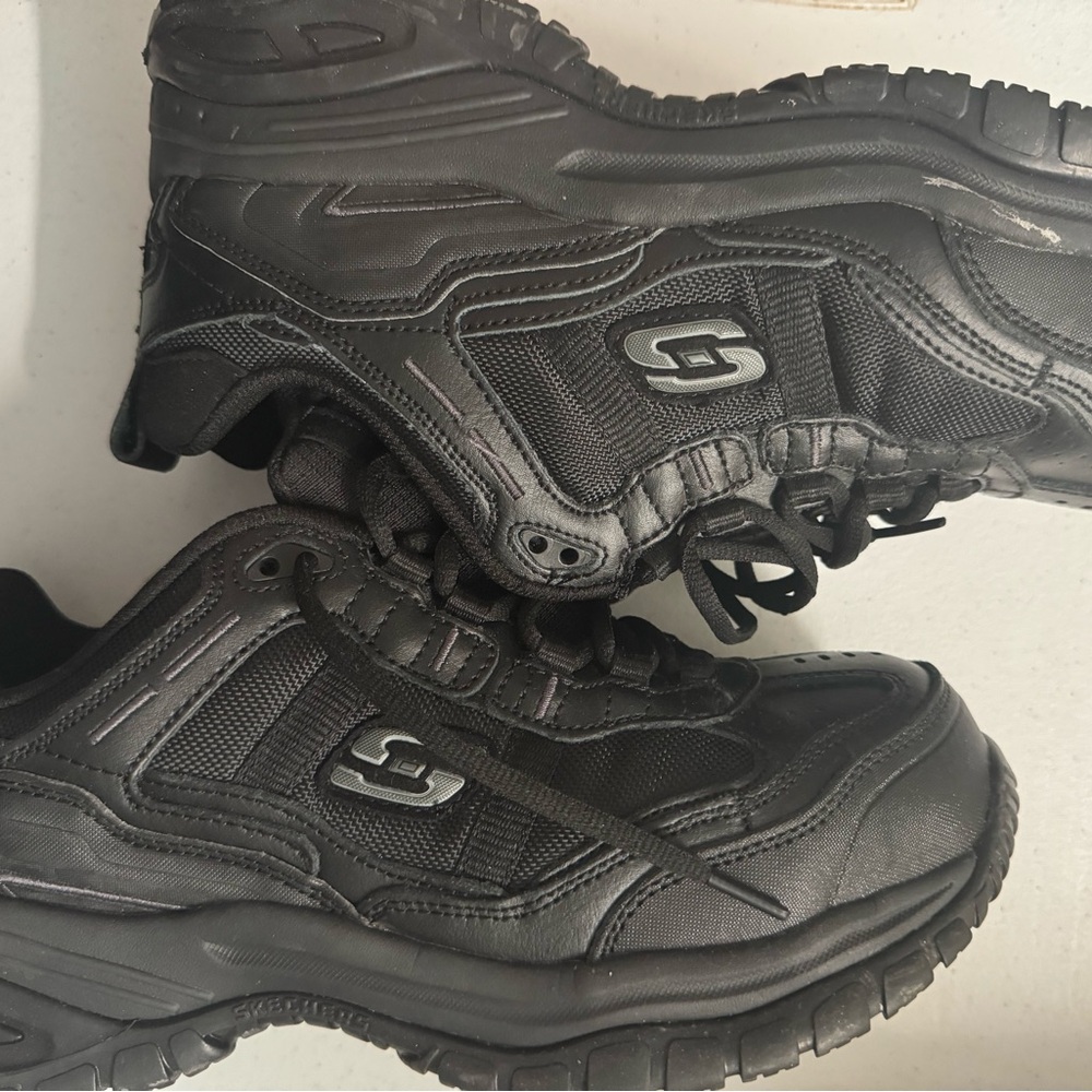 Skechers Relaxed Fit Memory Form Work Safety Blac… - image 1